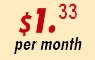 Silver Hosting - $1.33 per month