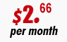 Bronze Hosting - $2.66 per month