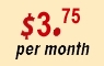 Silver Hosting - $3.75 per month
